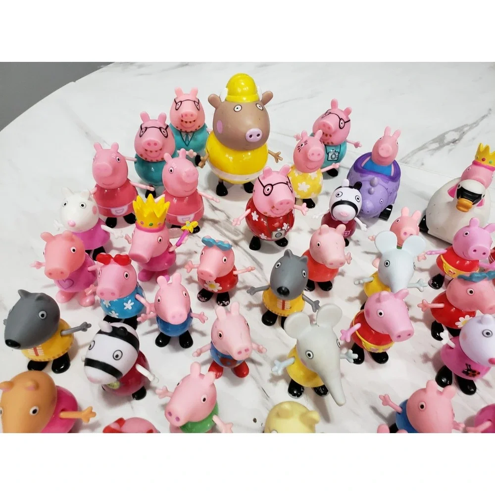 Lot 40+ Peppa Pig Family Friends Figures Bundle Mummy Daddy Grandma George #3